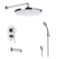 Tub and Shower Faucet Set with Handheld and Rain Shower Head